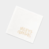 Moderne hoek Vrolijk kerstfeest Folie Servetten (Links)