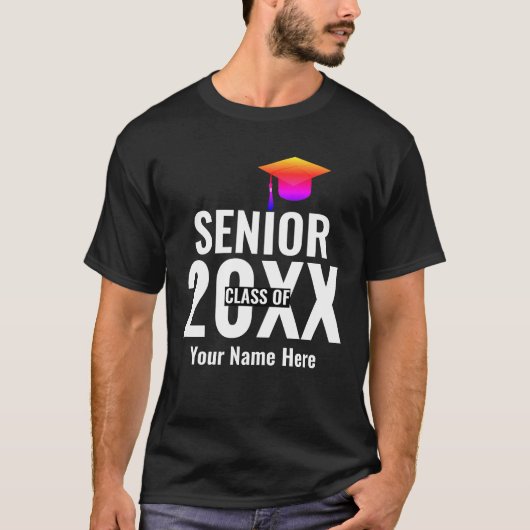 Moderne Hogere klasse van het douanejaar T-Shirt (Voorkant)