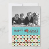 Moderne Holiday-fotokaarten {5 x 7} Feestdagenkaart (Voorkant)