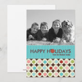 Moderne Holiday-fotokaarten {5 x 7} Feestdagenkaart (Voorkant / Achterkant)