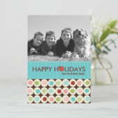 Moderne Holiday-fotokaarten {5 x 7} Feestdagenkaart (Staand voorkant)