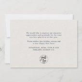 Moderne Holly Berry | Elegant gedempt blauw bedrij Feestdagenkaart (Achterkant)