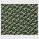 Moderne Holly Berry Kerstmis Cadeaupapier (Vlak)