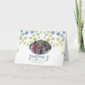 Moderne Holly Jolly FOTO Vakantie Baubles Kaart (Voorkant)