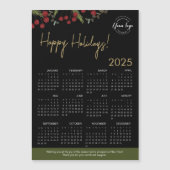 Moderne Holly Pijnenkrans logo 2025 Kalender Aange (Voorkant)