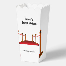 Moderne Hollywood Red Carpet Sweet 16 Verjaardag Bedankdoosjes