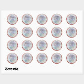 Moderne holografen voor het uitlezen van scriptbot ronde sticker (Vel)