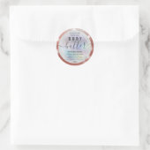 Moderne holografen voor het uitlezen van scriptbot ronde sticker (Tas)