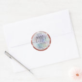 Moderne holografen voor het uitlezen van scriptbot ronde sticker (Envelop)