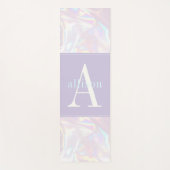 Moderne holografie pastel Abstract monogram Yogamat (Voorkant)