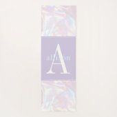 Moderne holografie pastel Abstract monogram Yogamat (Achterkant)