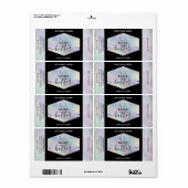 Moderne holografisch het manuscriptlichaam van uw  etiket (Full Sheet)