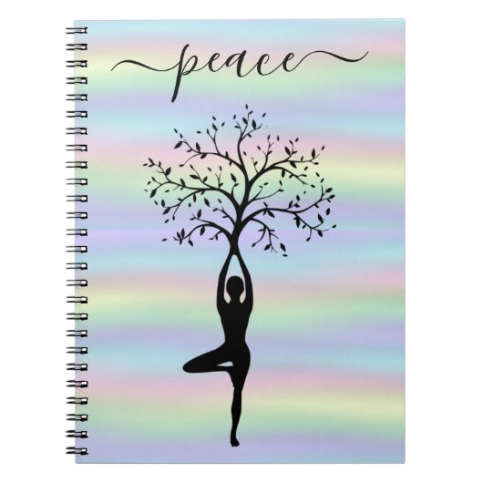 Moderne holografisch, Peace Yoga Notitieboek (Voorkant)