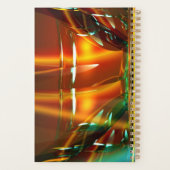 Moderne Holografische Amber Gold Gepersonaliseerde Planner (Achterkant)