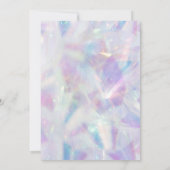 Moderne holografische ballon Sweet 16 Kaart (Achterkant)