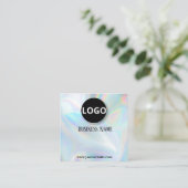 Moderne holografische bewerkbare afspraakkaarten afsprakenkaartje (Staand voorkant)