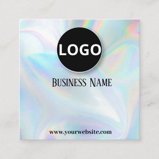 Moderne holografische bewerkbare afspraakkaarten afsprakenkaartje (Voorkant)
