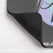 Moderne holografische cirkelmonogram - Mousepad Muismat (Hoek)