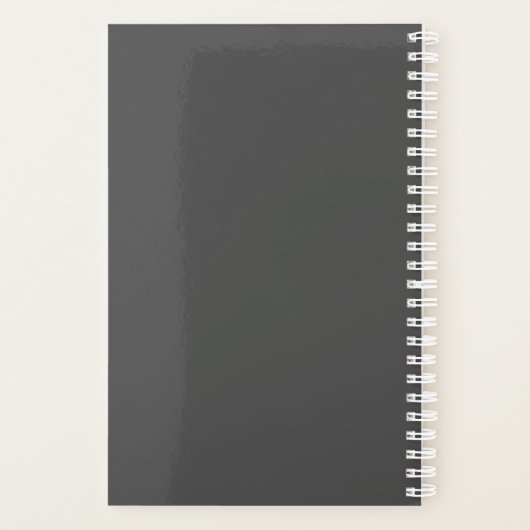 Moderne holografische cirkelmonogram - Planner (Achterkant)