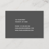 Moderne holografische cirkelmonogram - Visitekaart Visitekaartje (Achterkant)