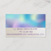 Moderne holografische Confetti, nagelPolen; Visitekaartje (Achterkant)