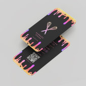 Moderne Holografische Drip Whisk Bakker Cake Decor Visitekaartje