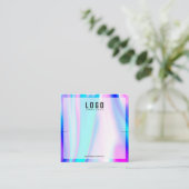 Moderne Holografische Eenhoorn Armbanden Vierkante Visitekaartje (Staand voorkant)