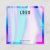 Moderne Holografische Eenhoorn Armbanden Vierkante Visitekaartje (Voorkant)