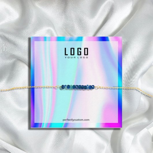 Moderne Holografische Eenhoorn Armbanden Vierkante Visitekaartje