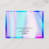 Moderne Holografische Eenhoorn Armbanden Visitekaartje (Achterkant)