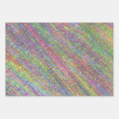 Moderne Holografische Elegante Pastel Regenboog Inpakpapier Vel (Voorkant 3)