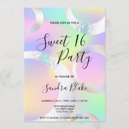 Moderne Holografische Folie Eenhoorn Kleur Hologra Kaart