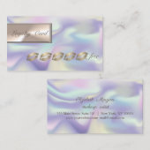 Moderne Holografische, Glitter Lippen Loyalty Card (Voorkant / Achterkant)