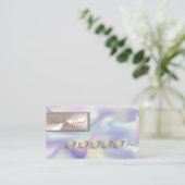 Moderne Holografische, Glitter Lippen Loyalty Card (Staand voorkant)