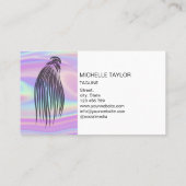 Moderne Holografische Haarbrein, breiden, vlechten Visitekaartje (Achterkant)