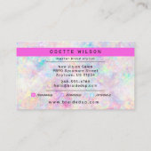 Moderne Holografische Hair Braiding Braider Stylis Visitekaartje (Achterkant)