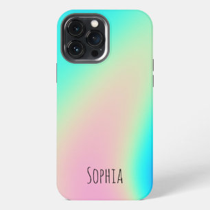 Moderne Holografische Iriserende Gepersonaliseerde iPhone 13 Pro Max Hoesje