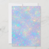 Moderne Holografische Iriserende Neon Sweet 16 Kaart (Achterkant)