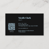 moderne holografische iriserende QR-code Visitekaartje (Achterkant)