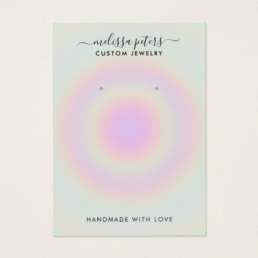 Moderne holografische juwelen die Kaart verdienen (Voorkant)