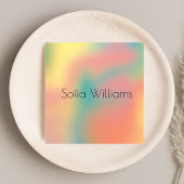 Moderne Holografische Kleurrijke Haar & Make-upsal Vierkante Visitekaartje