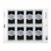 Moderne holografische logo script body boter l etiket (Full Sheet)