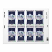 Moderne holografische logo script body boter l etiket (Full Sheet)