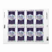 Moderne holografische logo script body boter l etiket (Full Sheet)