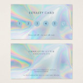 Moderne Holografische Make-up Loyaliteit Visitekaa Visitekaartje (Voorkant /achterkant)