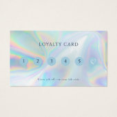 Moderne Holografische Make-up Loyaliteit Visitekaa Visitekaartje (Voorkant)