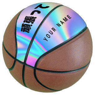 Moderne holografische naam Japanse golf Basketbal