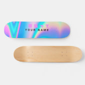 Moderne holografische naam Japanse golf Persoonlijk Skateboard (Horizontaal)