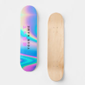 Moderne holografische naam Japanse golf Persoonlijk Skateboard (Voorkant)
