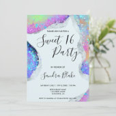 Moderne holografische opaal iriserend kaart (Staand voorkant)